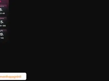 Chaturbate Best live sex cam show of samantha_pagnini