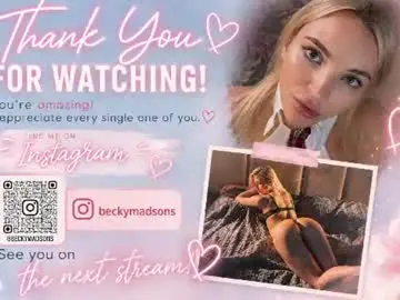 Chaturbate Best live sex cam show of beckymadsons