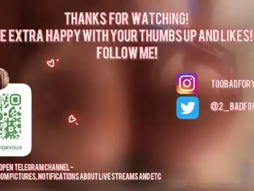 Chaturbate Free Porn Cam of 2badforyou