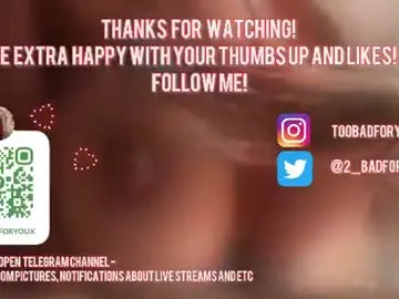 Chaturbate Free Porn Cam of 2badforyou