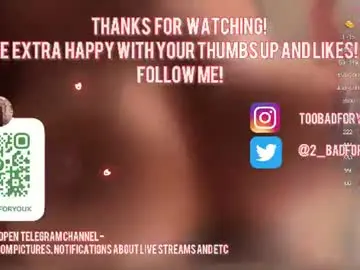 Chaturbate Live Porn of 2badforyou