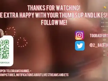 Chaturbate Watch Live Sex Cams of 2badforyou